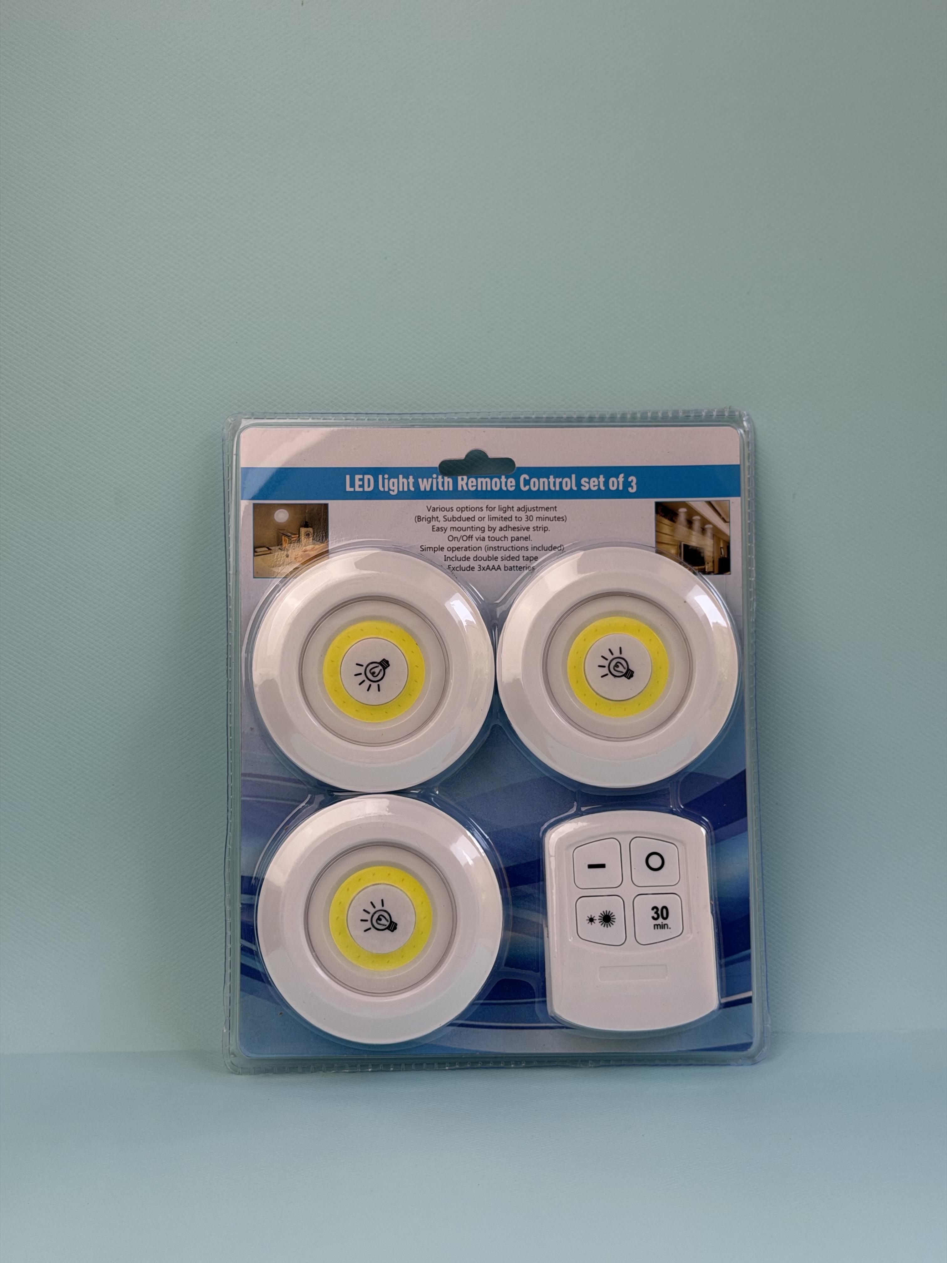 چراغ زیر کابینتی ریموت دار  3in1 بسته 3 عددی