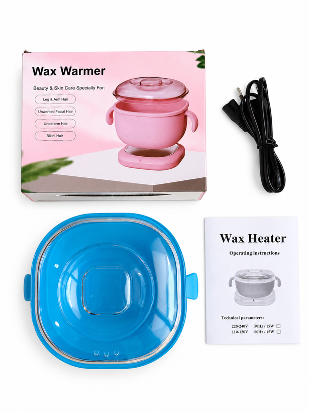 دستگاه ذوب وکس سیلیکونی تاشو Wax Warmer | موم گرم کن 400 میلیلیتری 100 وات